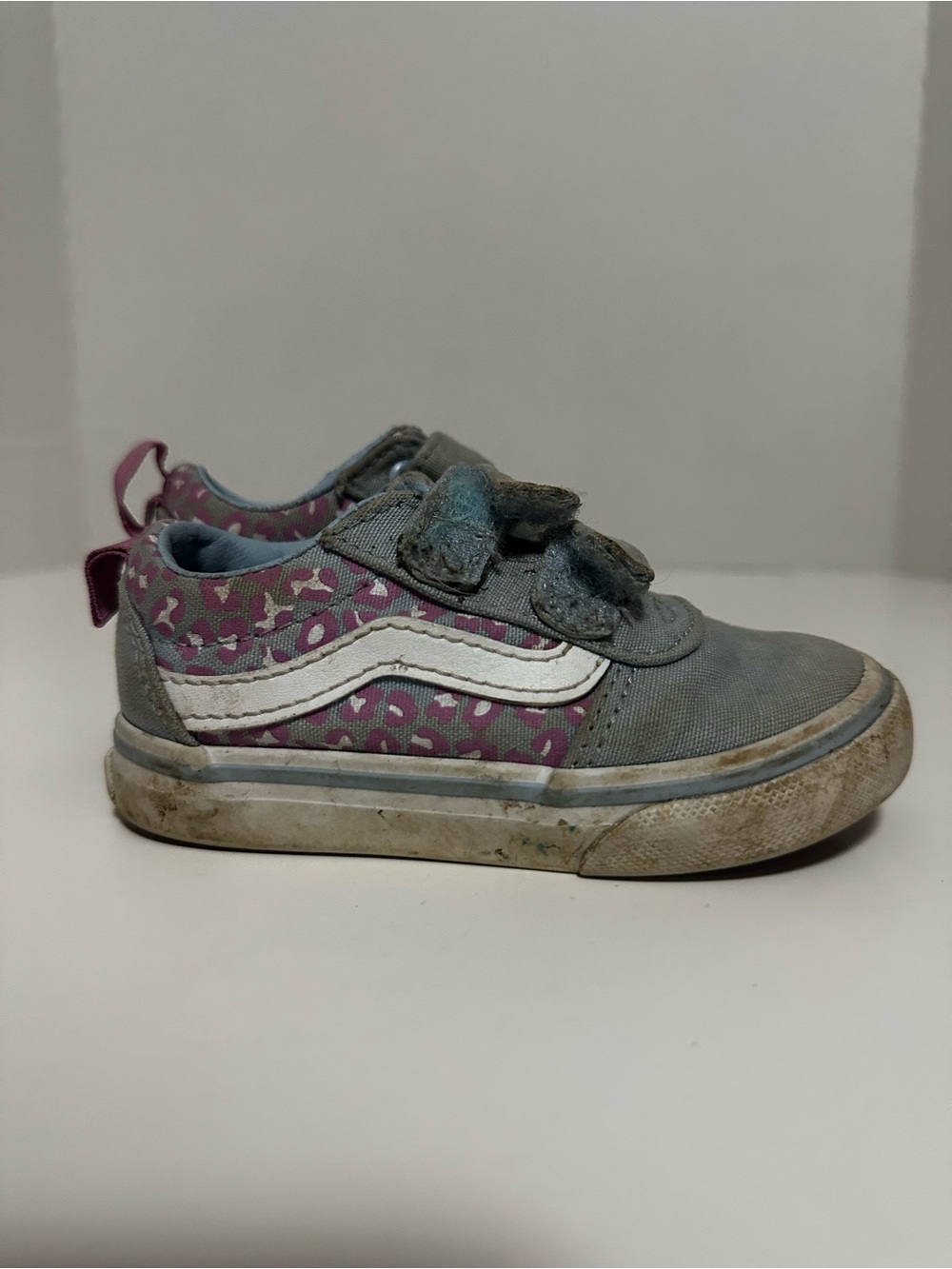 Cheetah Print Velcro Vans